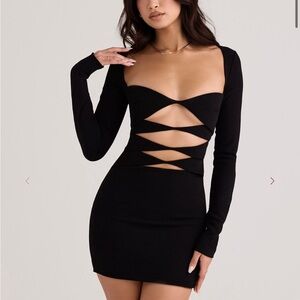 House of CB ELIZE Black Mini Dress size small